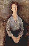 Amedeo Modigliani Sitzende Frau mit blauer Bluse France oil painting artist